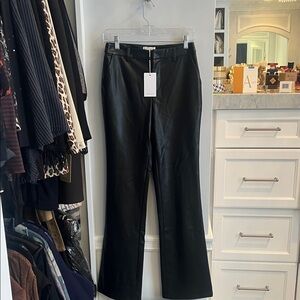 Lovers + Friends Black Leather Pants